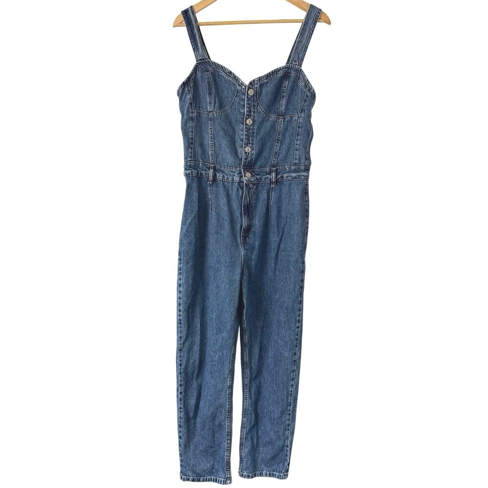 Free People|We the Free|Revolve| Kensington Denim Jumpsuit Size 8 *EUC - Picture 2 of 12